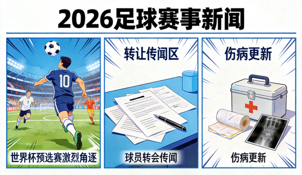 2026足球赛事新闻：世界杯预选赛激烈角逐，球员转会传闻与伤病更新